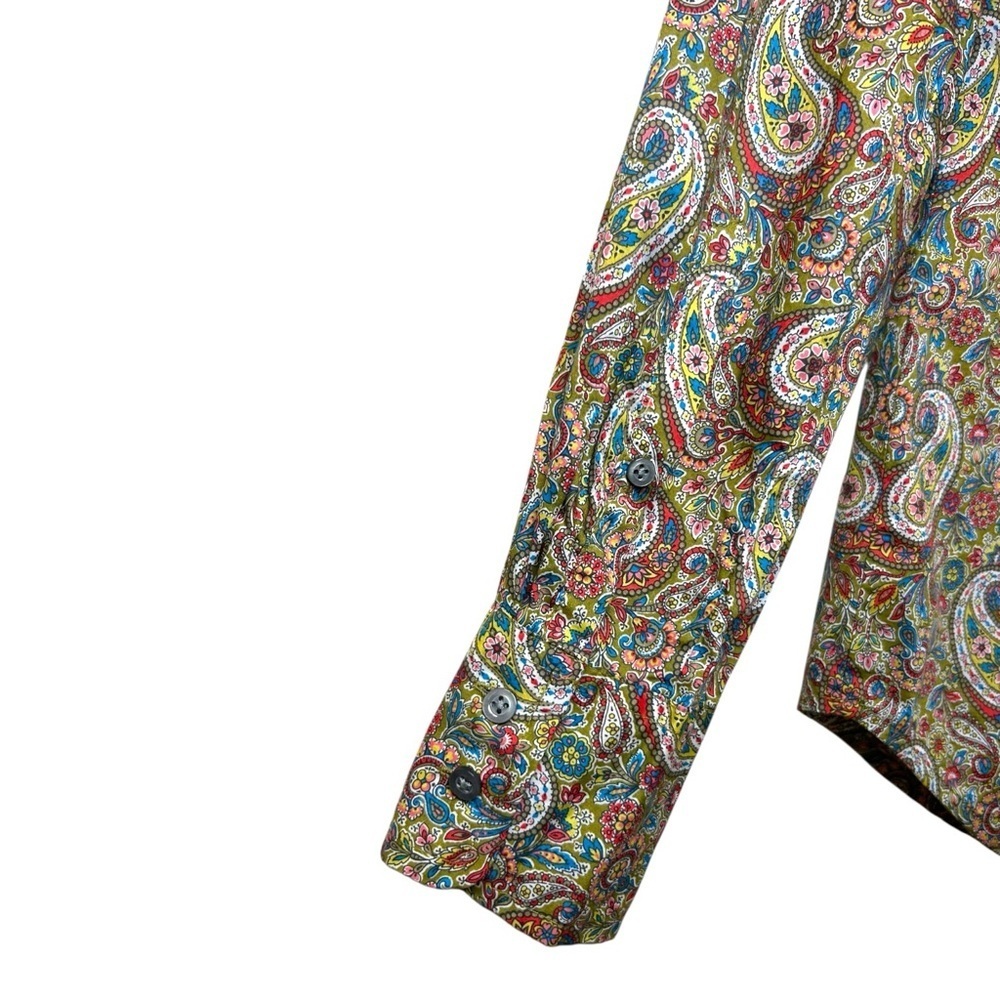 J. Crew, Women’s ‘Slim Perfect Shirt’ Liberty Paisley ‘Lee Manor’ Print, Size 00 - Picture 11 of 13